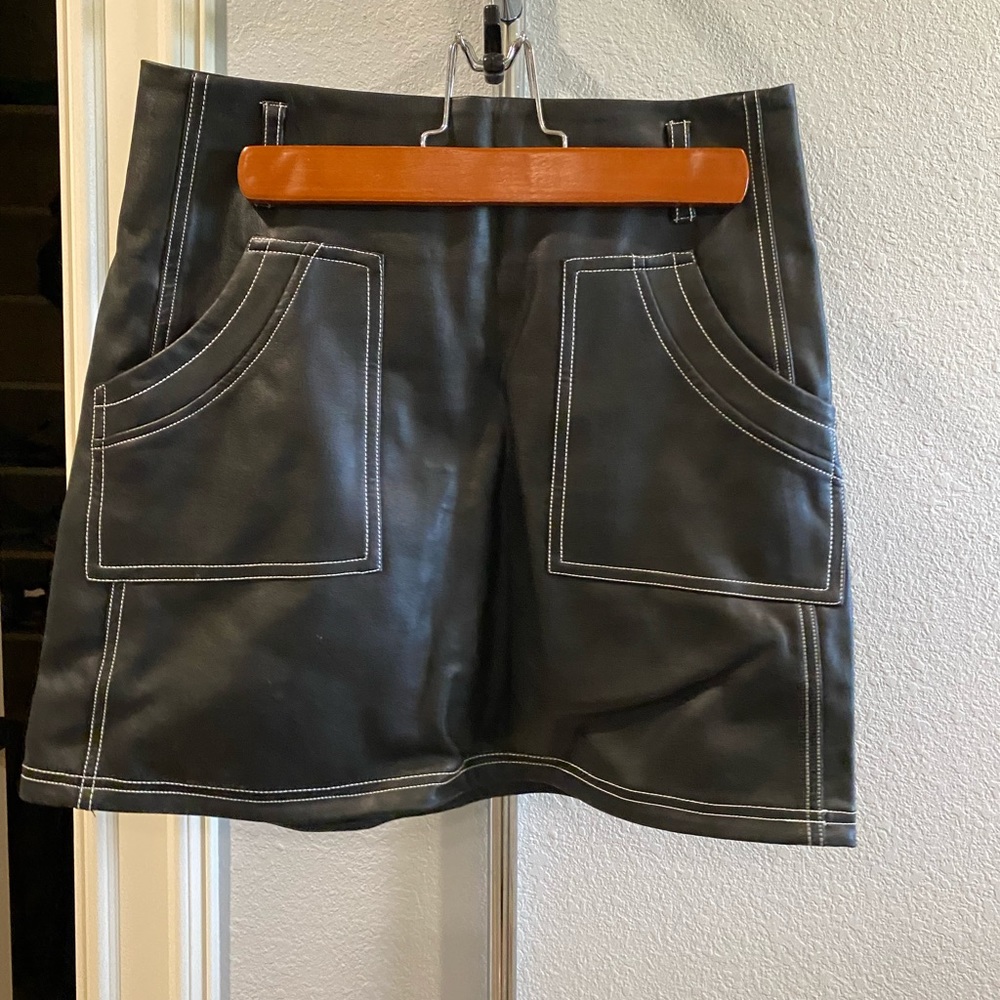 Lost Ink leather skirt